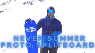 Never Summer Proto FS Splitboard Review  Camber For The Alpine [upl. by Lemrahc]