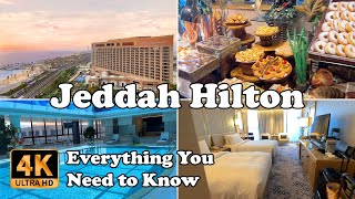 Jeddah Hilton Hotel Saudi Arabia incl Executive Lounge Everything You Need to Know in 4K [upl. by Lindy]