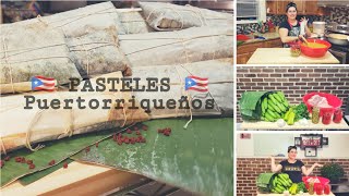 🇵🇷 Pasteles puertorriqueños🇵🇷 cocinaboricua comidatipica navidades pasteles guineo cocina [upl. by Vickey]