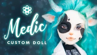 Tzula the Space Cow • Alien Crew Collab • Monster High OOAK Custom Doll Tutorial [upl. by Richardson]