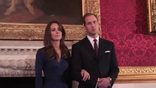 Prince William and Catherine Middleton appear at a photocall [upl. by Winifred]