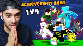 1 V 4 Minecraft Achievement Hunt Manhunt [upl. by Colwin]