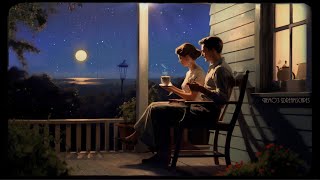 1949 sitting on a porch on a Summer night Oldies playing in another room crickets 6 Hours ASMR [upl. by Truc]