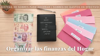 CÓMO ORGANIZAR LAS FINANZAS DEL HOGAR  SISTEMA DE SOBRES CONTROL DE GASTOS  ECONOMÍA DEL HOGAR [upl. by Gnehc]