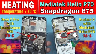 Heating Issues on Qualcomm Snapdragon 675 vs Mediatek Helio P70  Redmi Note 7 Pro vs Realme 3 [upl. by Nuahsor]