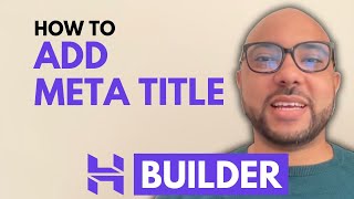 How to Add Meta Title and Description in Hostinger Website Builder [upl. by Hobey]