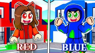 LIVING in our FAVORITE COLOR in BROOKHAVEN WORLD IN ROBLOX [upl. by Reiniar]