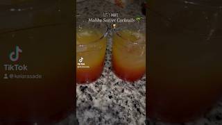 Let’s make a MALIBU SUNSET COCKTAIL‼️ malibu sunset cocktail [upl. by Wiener]