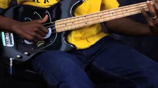 Squier BadtzMaru Bronco Short Scale 4 String Bass Guitar [upl. by Illil]