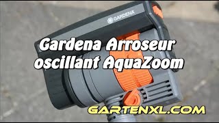 Gardena Arroseur oscillant AquaZoom compact  L arrosage de la pelouse [upl. by Ulani]