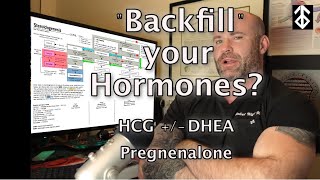 quotBackfillingquot your steroid pathways Do you need HCG DHEA or Pregnenalone [upl. by Garrek]