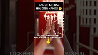 Salish Matter holding Nidal Wonders hand after comparing them 😱🥺 nalish nidal salishmatter [upl. by Eboj]