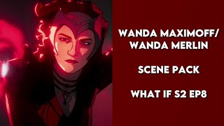 Wanda MaximoffMerlin Scene Pack  Scarlet Witch  What If Season 2 Episode 8 [upl. by Aneerahs795]