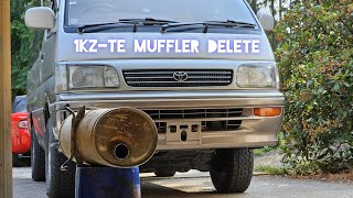 Toyota Turbodiesel Muffler Delete 1KZTE Hiace [upl. by Olbap]