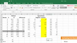 Wilcoxon signedrank test [upl. by Anselmo]