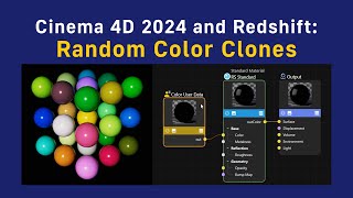 Cinema 4D 2024 and Redshift Random Color Clones [upl. by Thebault]