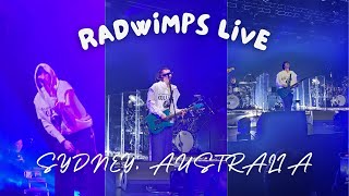 RADWIMPS Live Sydney Australia 2023 Concert Radwimps Live Hyperventilation ハイパーベンチレイション [upl. by Atiuqram649]