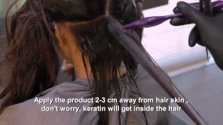 Brazilian Keratin Treatment Step by Step by Angelopoulos Hair Company  Greece [upl. by Aicelf589]