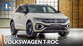 Volkswagen TRoc 2022  Col restyling arrivano i MATRIX LED e labitacolo è tutta UNALTRA COSA [upl. by Naelcm]