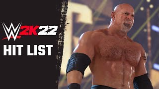 WWE 2K22 Top10 Hit List of Features and Innovations [upl. by Aicirtan]