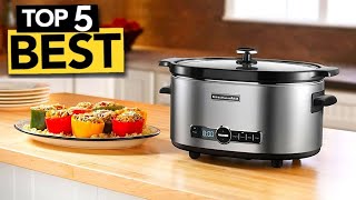 TOP 5 RIDICULOUSLY GOOD Crock Pots Today’s Top Picks [upl. by Agiaf]