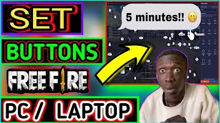 How To Set Free Fire Control Buttons In LaptopDesktop  free fire control setting in pc freefire [upl. by Ateuqram576]