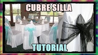 CUBRE SILLA  Para Fiestas amp Decoración TUTORIAL ◄RASTALEX [upl. by Clarhe]