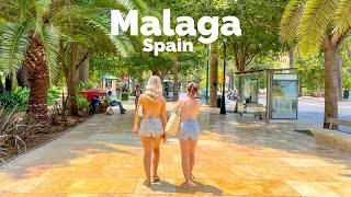 Malaga Spain 🇪🇸 July 2023 4KHDR Walking Tour ▶188min [upl. by Kathlin]