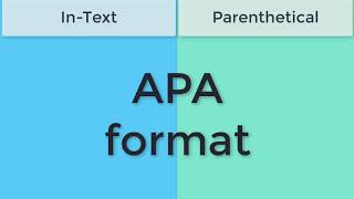 APA Style Intext amp Parenthetical Citations [upl. by Ketchum]