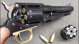 Pietta 1858 Remington 44 Cap amp Ball amp 45 ACP Combo  Shooting Review of This Awesome Revolver [upl. by Nylyahs887]