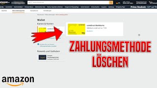 Amazon ZAHLUNGSART löschenentfernen  Tutorial [upl. by Ylnevaeh]