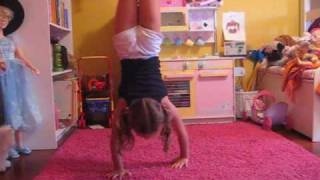 Straddle Presses by Olivia Age 6 [upl. by Anelys]