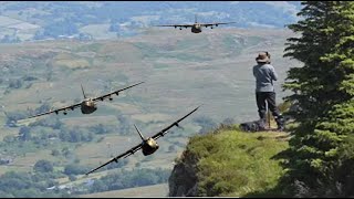 Epic RAF C130J Hercules sad Farewell The Mach Loop Low Level Flying 4k [upl. by Leupold]