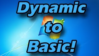 How to convert a Dynamic hard drive to Basic [upl. by Eemaj]