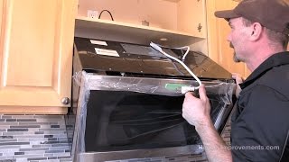 How To Install A Microwave OverTheRange Style [upl. by Amarette]