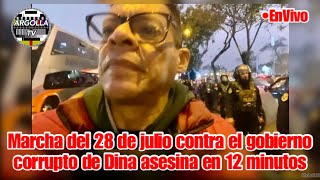 Marcha del 28J contra el gobierno de dinaboluarte en 12 minutos [upl. by Avrenim]