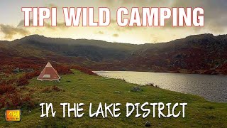 TIPI WILD CAMPING IN THE LAKE DISTRICT  Wild camping UK  Easedale Tarn  Glenfiddich whisky review [upl. by Kahcztiy]