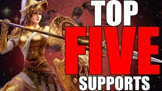 TOP 5 BEST SUPPORTS IN SMITE RIGHT NOW WITH BUILDS AND HOW TO PLAY TEAMFIGHTS [upl. by Corrine]