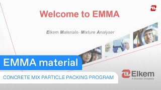 EMMA  Concrete Mix Particle Packing Program [upl. by Atiek]