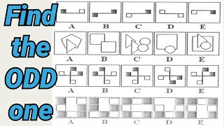 Which figure is the odd one out  ABSTRACT REASONING TEST [upl. by Oilime]