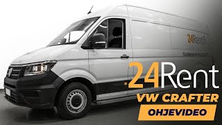 24Rent ohjevideo  VW Crafter pakettiauto [upl. by Aracahs929]