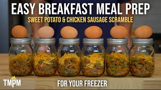 This Freezer Breakfast Meal Prep Will Make Mornings Easy  Sweet Potato amp Sausage Breakfast Scramble [upl. by Auahsoj418]