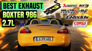 Porsche Boxster 986 Exhaust Sound 27L 🔥 AccelerationReviewUpgradeMuffler DeleteFabspeedMods [upl. by Nodlew]