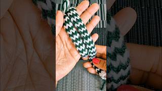 Superb easy🥰 beautiful crochet cord🤍💚🤍💚 crochet crochetcord handmade [upl. by Enifesoj]