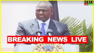 LIVE  Ruto BIG ANNOUNCEMENT from State House today [upl. by Aicenat]