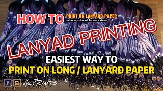 PRINT ON LANYARD PAPER WITH EPSON L121L120L1300 Step by Step Tagalog Tutorial [upl. by Maupin365]