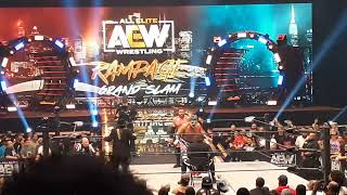 The Great Muta Appears AEW Rampage Grand Slam 2022 At The Arthur Ashe Stadium [upl. by Seafowl]