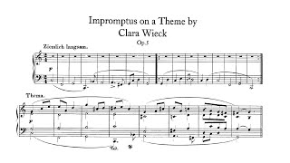 Schumann Impromtus on a theme by Clara Wieck Op 5 Uhlig [upl. by Autumn]