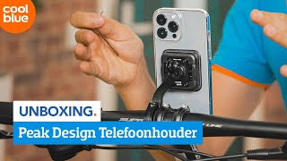 Deze telefoonhouder is zo handig  Peak Design out front bike mount  Unboxing [upl. by Anhpad]