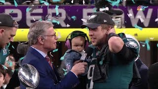 Philadelphia Eagles Super Bowl LII Lombardi Trophy Presentation  NFL Highlights [upl. by Sacksen]